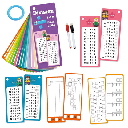 Maths Training Cards Addition Subtraction Multiplication and Division Educational Toys Student Arithmetic with Erasable Pen